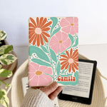 Gepersonaliseerde kleurrijke kleurrijke draagbare magnetische Kindle hoes met naam dagelijks gebruik Book Club verjaardagscadeau voor boekenliefhebbers boekenwurmen