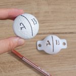 Personalised Multicolour 3D Printed Initials Golf Ball Line Marker Stencil Golf Accessories Birthday Gift for Golf Players