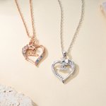 Personalizada Fantasía Unicornio Corazón Colgante Collar con Nombre Dainty Joyería Cumpleaños Navidad Regalo para Niña Niño Hija
