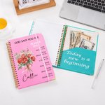 Personalized Flower Bouquet Bible Verse Planner 2026 Spiral A5 Notebook with Weekly Monthly Planning Pages Birthday Religious Gift for Christian