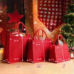 Personalisierte Funkelnde Strass-Name Rote Jutetasche Alltag Gebrauch Geburtstag Weihnachten Geschenk für Familie Freunde