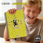Personalised Cute Long-Tailed Marsupilami A5 Spiral Notebook with Name and Year Birthday Gift for Boys Girls | Callie × Marsupilami®
