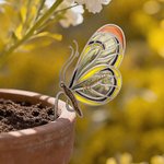 Henkilökohtainen värjätty Monarch Butterfly Bee Suncatcher nimi Garden Pot koristelu Syntymäpäivälahja naisille puutarhurit