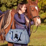 Borsone impermeabile personalizzato per equitazione con nome Regalo sportivo di viaggio equestre di grande capacità per gli amanti dei cavalli