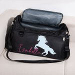 Borsone impermeabile personalizzato per equitazione con nome Regalo sportivo di viaggio equestre di grande capacità per gli amanti dei cavalli