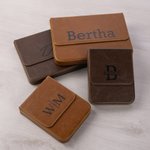 Personalized Retro Initial Name PU Leather Pen Case with 6/12 Slots Birthday Christmas Gift for Men Officers