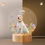 Il mio piccolo amico vive ancora nella luce - Luce notturna a LED personalizzata con nome data e foto