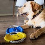 Personalised Cute Line Style Dog Multicolour Waterproof Dog Flying Disc with Name Outdoor Dog Toy Birthday Gift for Pet Owners
