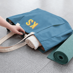 Personalised Shadow Monogram Multicolour Large Capacity Yoga Mat Bag with 1-3 Letters Fitness Accessory Birthday Gift for Women Yoga Lovers