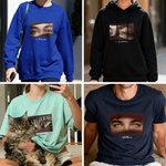 Personlig Ocean Eyes Multicolor T-shirt Sweatshirt Hoodie med text och foto Jul Födelsedag Jubileum Present till familj Vänner