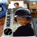 Henkilökohtainen urheilu Photo Soft Throw Blanket nimi Home Decor Syntymäpäivä joululahja urheilufaneille