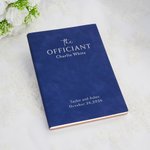 Personnalisé Nom Date Design Multicolore A5 PU Leather Notebook Wedding Thank You Gift for Wedding Officiant