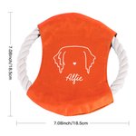Personalised Cute Line Style Dog Multicolour Waterproof Dog Flying Disc with Name Outdoor Dog Toy Birthday Gift for Pet Owners