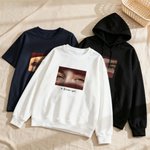 Personlig Ocean Eyes Multicolor T-shirt Sweatshirt Hoodie med text och foto Jul Födelsedag Jubileum Present till familj Vänner
