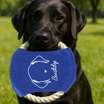 Personalised Cute Line Style Dog Multicolour Waterproof Dog Flying Disc with Name Outdoor Dog Toy Birthday Gift for Pet Owners