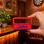 Personalized Multicolour Stand Dart Holder with Name Holds 3 Darts Desk Decor Birthday Game Club Gift for Dart Lovers