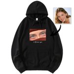 Personlig Ocean Eyes Multicolor T-shirt Sweatshirt Hoodie med text och foto Jul Födelsedag Jubileum Present till familj Vänner