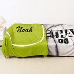 This Is My Territory - Personalized Player Sports Hooded Blanket
