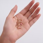 Colibrí personalizado Zircon Pendientes con piedra de nacimiento Joyería delicada Cumpleaños Aniversario Regalo de Navidad para las mujeres