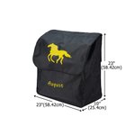 Personalisierte Pferd Silhouette wasserdicht große Kapazität hängende Pferdedecke Tasche mit Namen Pferdesport Geschenk für Pferdeliebhaber