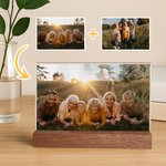 Personalisierte Dynamic Grating Lenticular Fotorahmen Weihnachten Geburtstag Memorial Geschenk für Familie Freunde