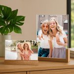 Personalisierte Dynamic Grating Lenticular Fotorahmen Weihnachten Geburtstag Memorial Geschenk für Familie Freunde