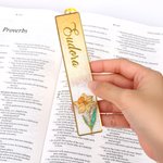 Marcapáginas personalizado con el nombre de la flor de nacimiento y el nombre de la flor de nacimiento para los amantes de los libros Amigos Estudiantes