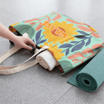 Gepersonaliseerde Multicolor Zomer Bloemen Yoga Mat Tas met Naam Yoga Accessoires Verjaardag Sporten Kerstcadeau voor Vrouwen Yoga Liefhebbers