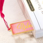 Marcapáginas personalizado con el nombre de la flor de nacimiento y el nombre de la flor de nacimiento para los amantes de los libros Amigos Estudiantes