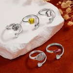 Personalizada de béisbol de baloncesto Deportes Anillo ajustable con texto grabado y en forma de corazón de piedras preciosas Día de Juego de desgaste de regalo para las mamás amantes del deporte