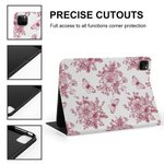 Henkilökohtainen Toile De Jouy Syntymä Flower Pad asia Suojakansi iPad nimi Päivittäinen käyttö Syntymäpäivä Vuosipäivä lahja naisille tytöille