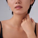 Colibrí personalizado Zircon Pendientes con piedra de nacimiento Joyería delicada Cumpleaños Aniversario Regalo de Navidad para las mujeres