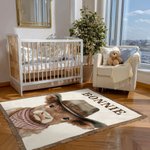 Spersonalizowany rustykalny kocyk z frędzlami Western Cowboy Highland Cow Miękki 100% bawełniany kocyk dziecięcy z imieniem i nazwiskiem Dekoracja pokoju dziecięcego Prezent na baby shower dla nowych 