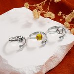 Personalizada de béisbol de baloncesto Deportes Anillo ajustable con texto grabado y en forma de corazón de piedras preciosas Día de Juego de desgaste de regalo para las mamás amantes del deporte