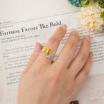 Personalizada de béisbol de baloncesto Deportes Anillo ajustable con texto grabado y en forma de corazón de piedras preciosas Día de Juego de desgaste de regalo para las mamás amantes del deporte