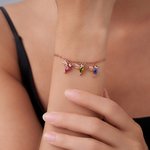 Gepersonaliseerde familie kolibrie armband met geboortesteen Dainty sieraden verjaardag verjaardag kerstcadeau voor vrouwen