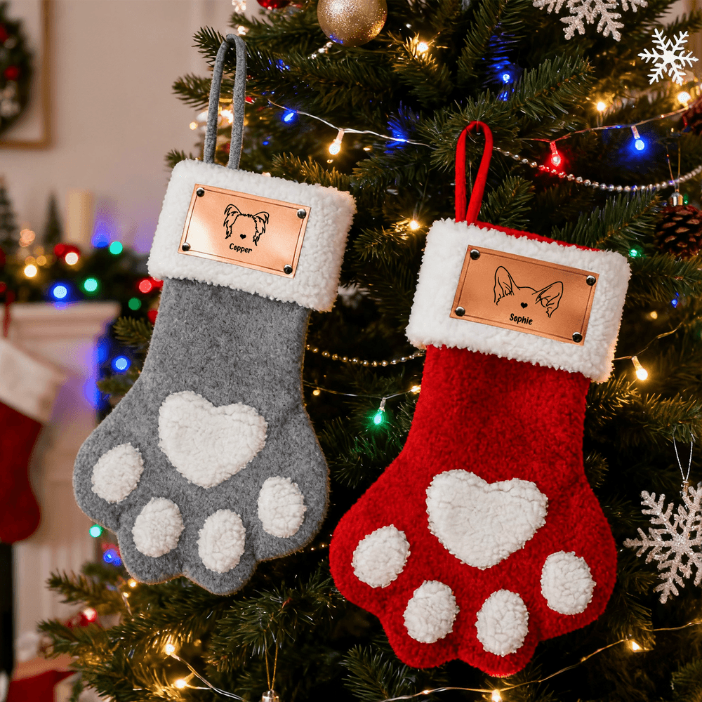 Chaussette de Noël personnalisée avec nom pour animaux de compagnie Cadeau de Noël pour les propriétaires d'animaux de compagnie. 2