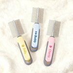 Gepersonaliseerde Paw Print Fish Bone Pet Dubbele Rij Kam met Naam Pet Salon Verjaardagscadeau voor huisdiereigenaren
