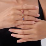 Gepersonaliseerde familie kolibrie armband met geboortesteen Dainty sieraden verjaardag verjaardag kerstcadeau voor vrouwen