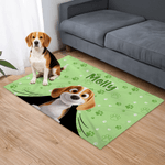 Personalized Cute 3D Cartoon Dog Multicolor Soft Throw Pet Blanket with Name Pet Birthday Adoption Anniversary Gift for Pet Lovers Owners