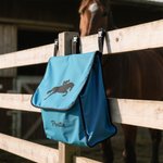 Personalisierte Pferd Silhouette wasserdicht große Kapazität hängende Pferdedecke Tasche mit Namen Pferdesport Geschenk für Pferdeliebhaber