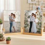 Personalisierte Dynamic Grating Lenticular Fotorahmen Weihnachten Geburtstag Memorial Geschenk für Familie Freunde
