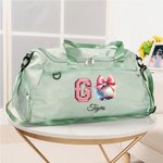 Personalizada Impermeable Disco Béisbol Coquette Lazo Gran Capacidad Bolsa de viaje Duffel con nombre Ocio Accesorios de viaje Regalo para Deporte Travel Lover