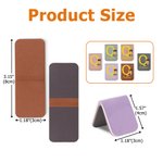 Personalized Birth Flower Cartoon Character PU Leather Magnetic Bookmark Clip with Initial and Name Birthday Gift for Book Lovers Bookworms