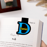 Personalizado Multicolor Inicial Nombre Marcapáginas magnético Clip Lectura Accesorios Cumpleaños Regalo de Navidad para los ratones de biblioteca