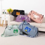 Borsa da viaggio impermeabile personalizzata con nome e numero, regalo di compleanno per gli amanti dello sport