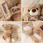 A Hug for My Cutie Love - Personalised Scented Stuffed Bear Puppy Plush Toy Birthday Wedding Anniversary Valentine's Day Gift