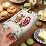 Personalised 2-20 Gingerbread Men Biscuit Tin Storage Box with Names and Title Christmas Gift for Kids Family Friends