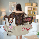 Couverture à capuche personnalisée avec nom pour bibliothèque Cadeau d'anniversaire pour les amoureux des livres