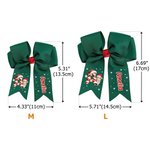 Personalized Cartoon Character Snowflake Santa Claus Sweets Cane Initial Bow Hairpin with Name Cute Accessories Christmas Party Gift